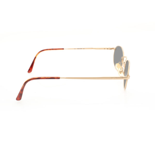 Ralph Lauren '90s Gold Oval Sunglasses with Black Lenses - Image 3