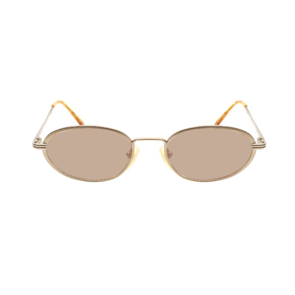 Ralph Lauren '90s Bronze Gold Oval Sunglasses with Brown Lenses - Image 2