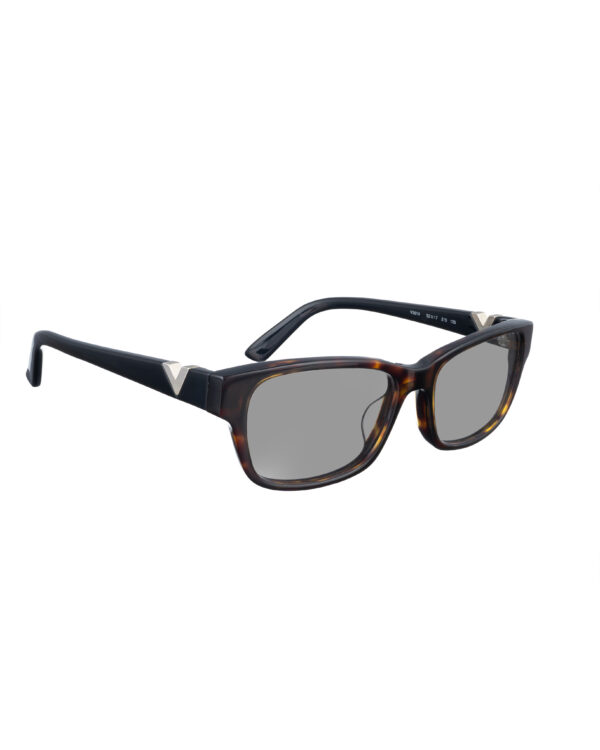 Valentino 00s Dark Havana Classic Nerd Sunglasses with Black Lenses
