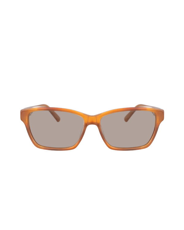Valentino 00s Brown Caramel Plastic Sunglasses with Brown Lenses - Image 2