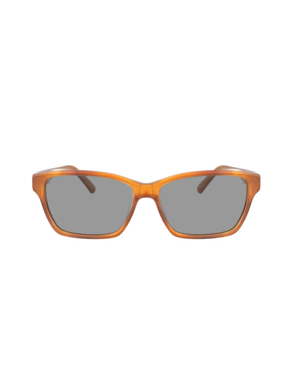 Valentino 00s Brown Caramel Plastic Sunglasses with Black Lenses - Image 2