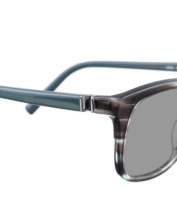Valentino 00s Plastic Jade Green Sunglasses with Black Lenses - Image 3