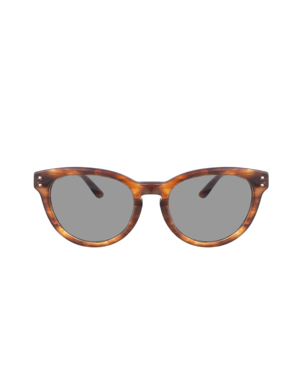 Valentino 00s Bold Classic Brown Sunglasses with Black Lenses - Image 2