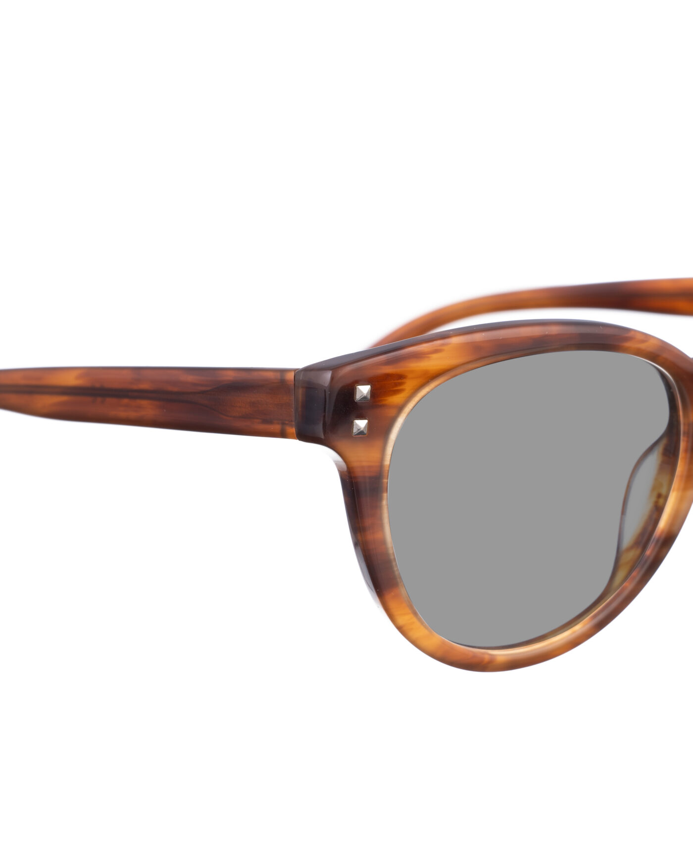 Valentino 00s Bold Classic Brown Sunglasses with Black Lenses - Image 3