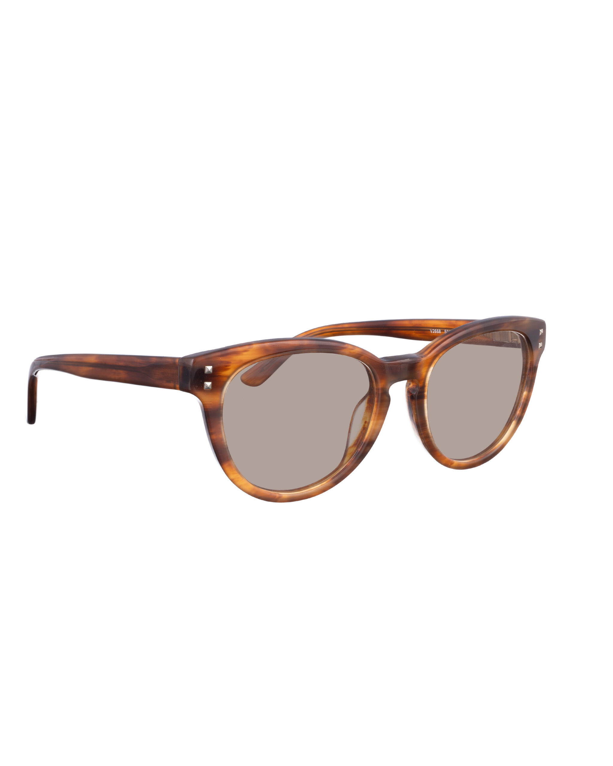 V2668 236-2-6 Valentino 00s Bold Classic Brown Sunglasses with Brown Lenses - Image 1