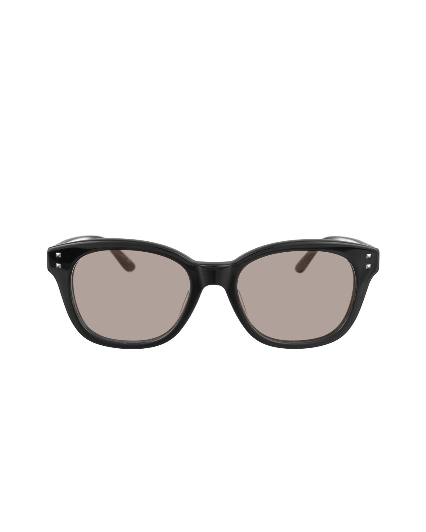 Valentino 00s Big Oversized Nerd Black Sunglasses with Brown Lenses - Image 2
