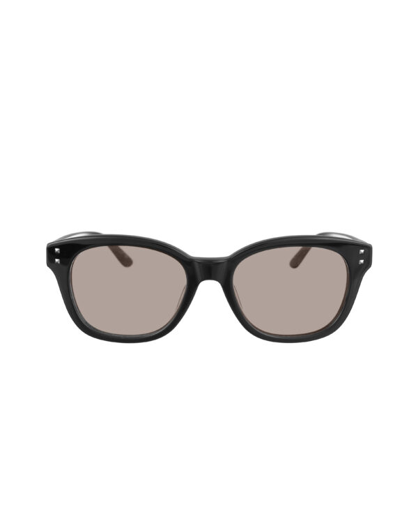 Valentino 00s Big Oversized Nerd Black Sunglasses with Brown Lenses - Image 2