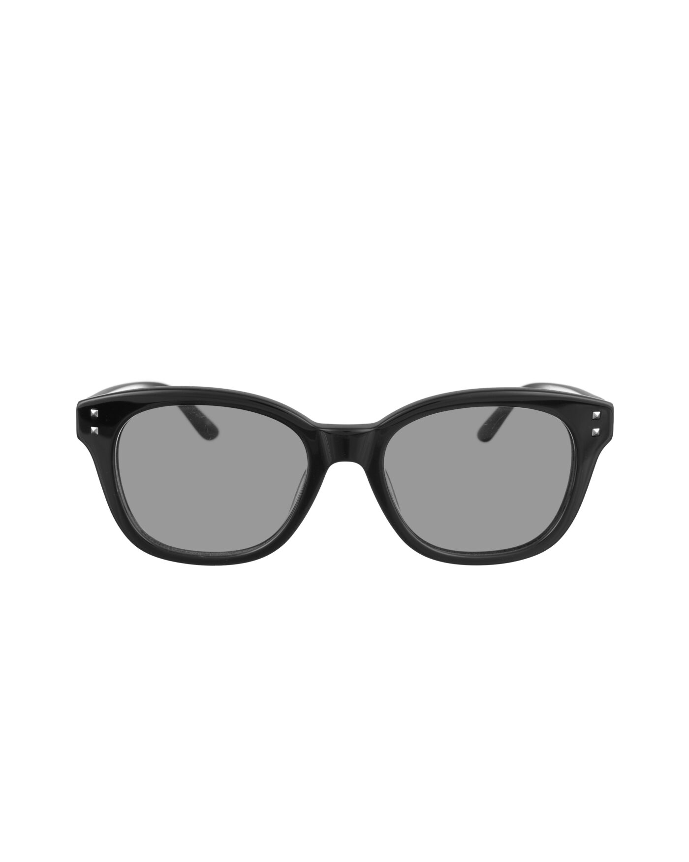 Valentino 00s Big Oversized Nerd Black Sunglasses with Black Lenses - Image 2