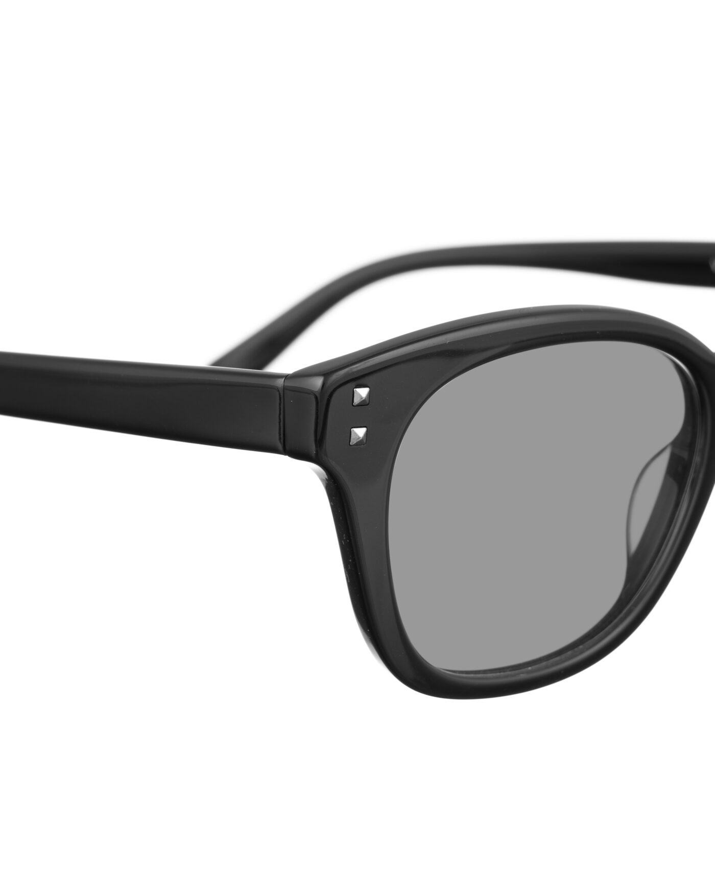 Valentino 00s Big Oversized Nerd Black Sunglasses with Black Lenses - Image 3