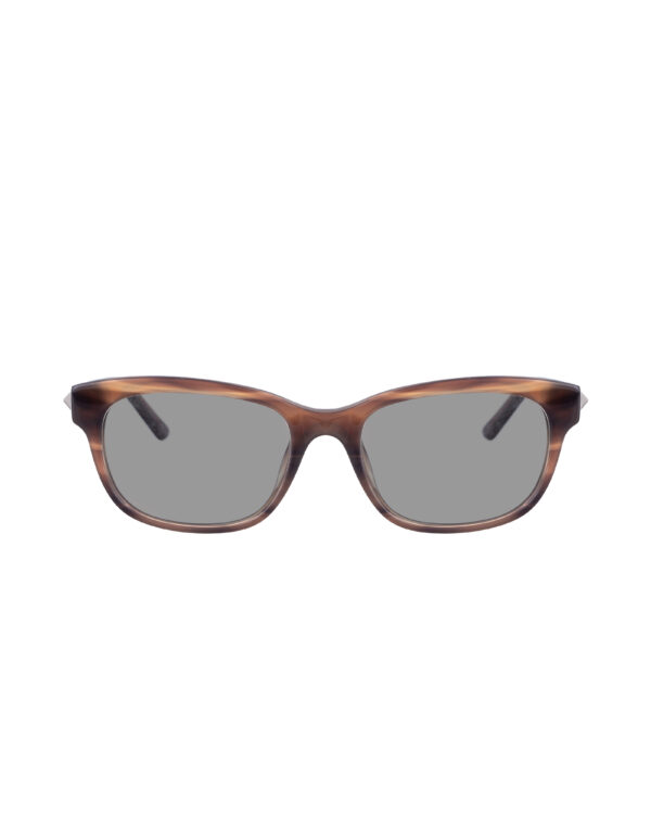 Valentino 00s Brown Nerdy Sunglasses with Studs & Black Lenses - Image 3