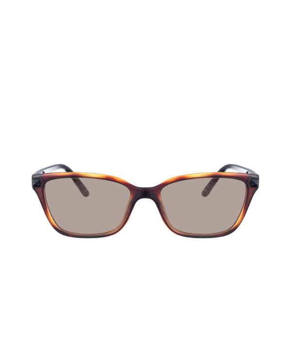 Valentino 00s Brown Nerdy Sunglasses with Black Studs & Brown Lenses - Image 2