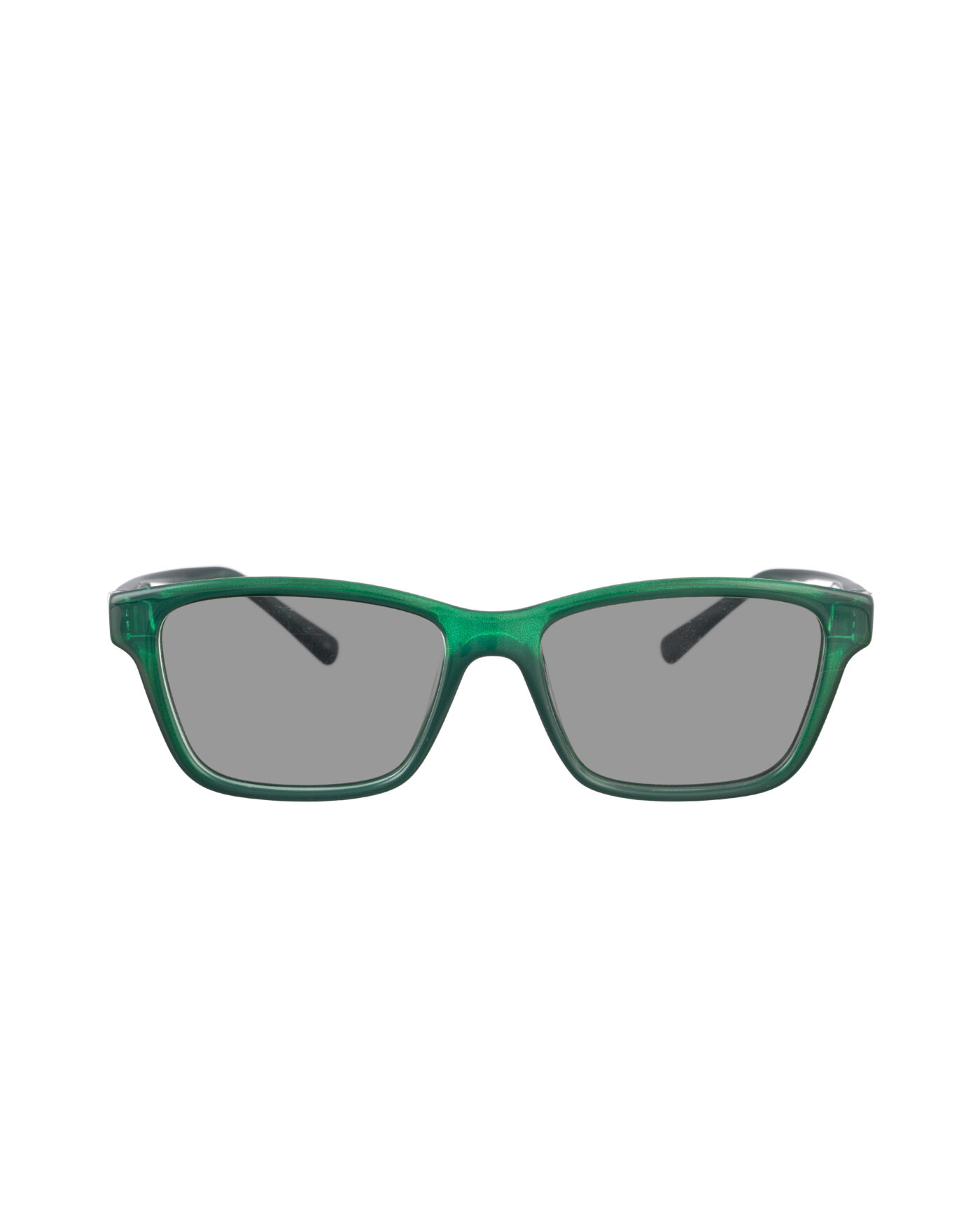 Valentino 00s Black & Green Nerd Sunglasses with Black Lenses - Image 3
