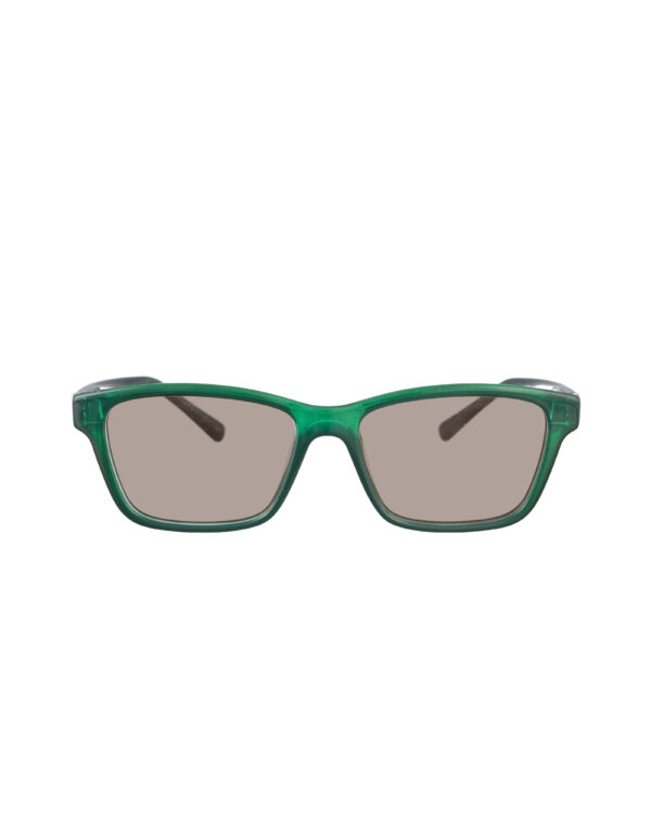 Valentino 00s Black & Green Nerd Sunglasses with Brown Lenses - Image 2