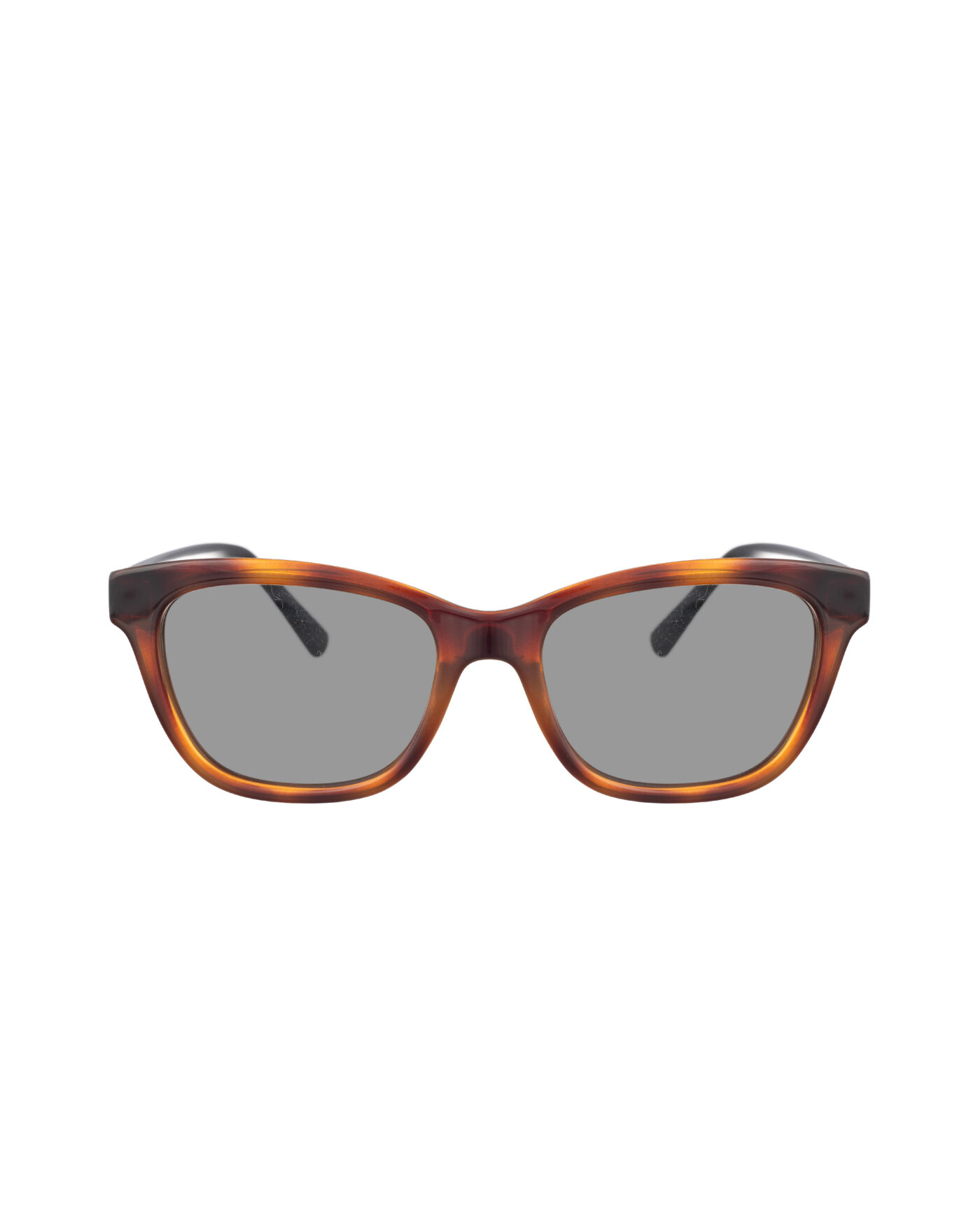 Valentino 00s Black & Havana Nerd Sunglasses with Black Lenses - Image 2