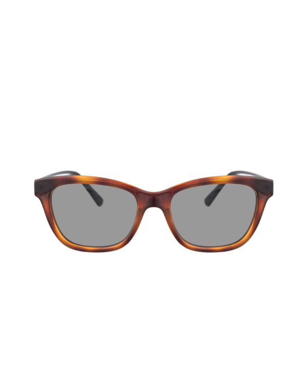 Valentino 00s Black & Havana Nerd Sunglasses with Black Lenses - Image 2