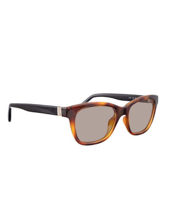 Valentino 00s Black & Havana Nerd Sunglasses with Brown Lenses