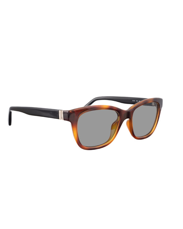 Valentino 00s Black & Havana Nerd Sunglasses with Black Lenses