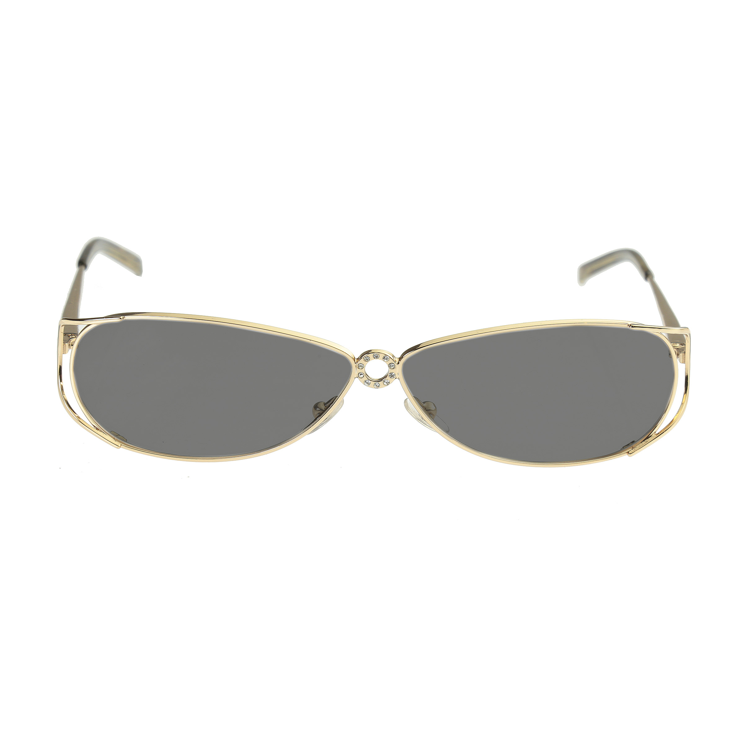 VALENTINO 5321 4T (2) Valentino '90s Crystals Gold Frames V 5321 Sunglasses with Black Lenses - Image 1
