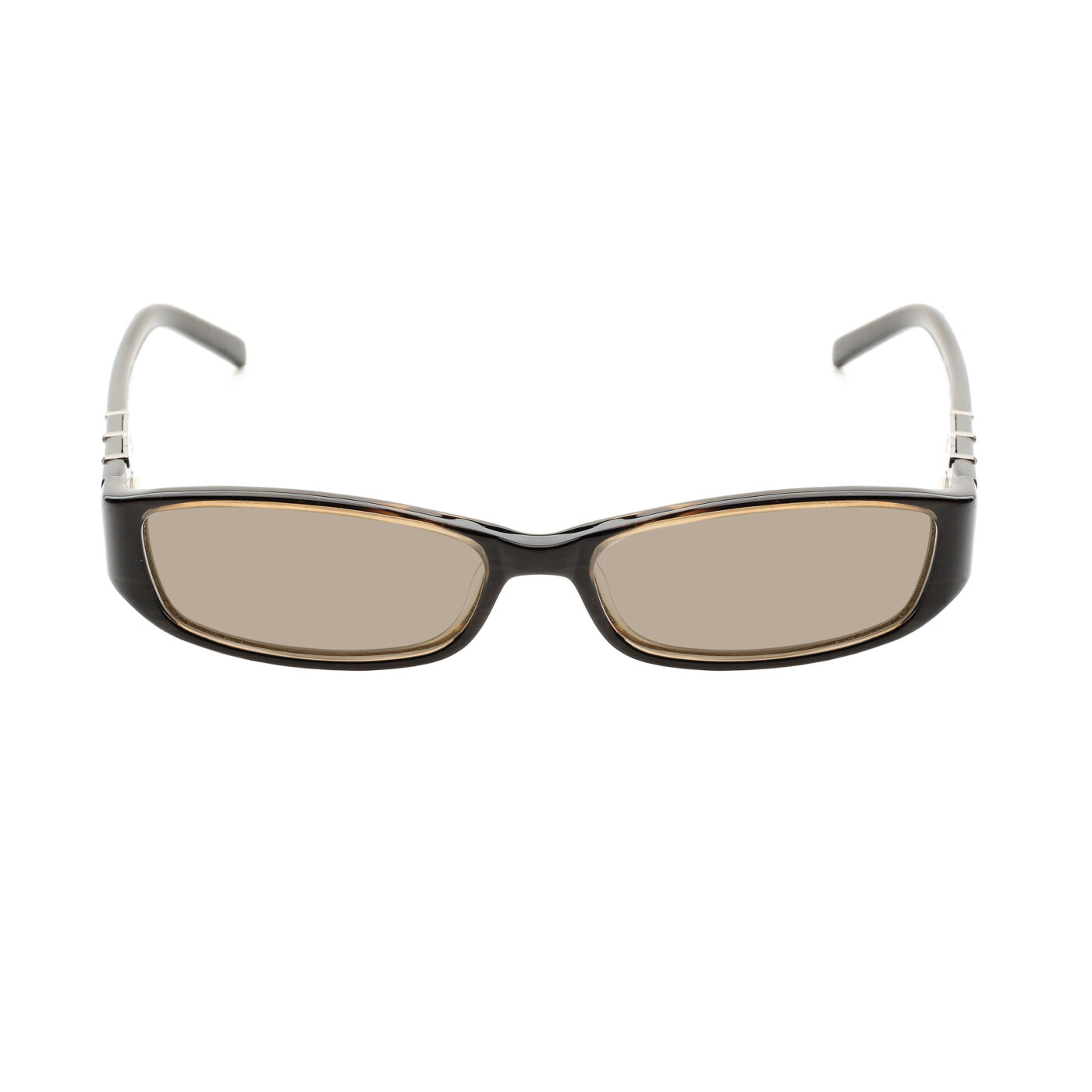 Valentino '90s Brown Crystals Plastic Sunglasses with Brown Lenses - Image 2