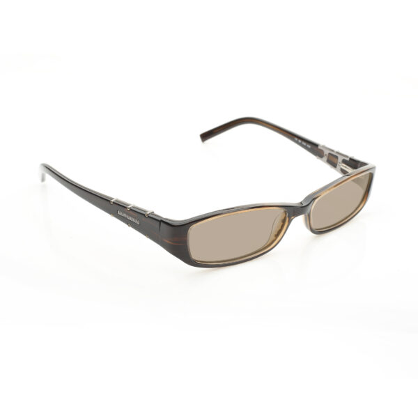 Valentino '90s Brown Crystals Plastic Sunglasses with Brown Lenses