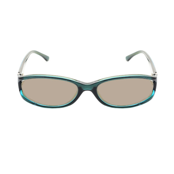 Valentino '00s Bottle Green Crystals Plastic Sunglasses with Brown Lenses - Image 2