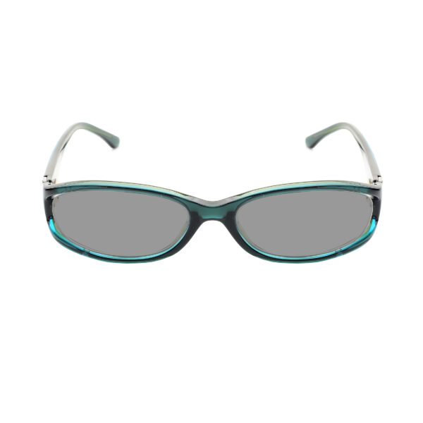 Valentino '00s Bottle Green Crystals Plastic Sunglasses with Black Lenses - Image 2