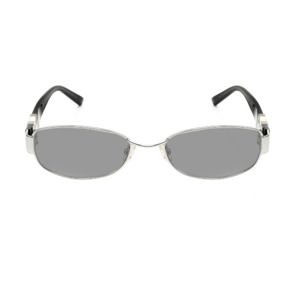 Valentino '90s Signature Purple Metal Rectangular Sunglasses with Black Lenses - Image 2
