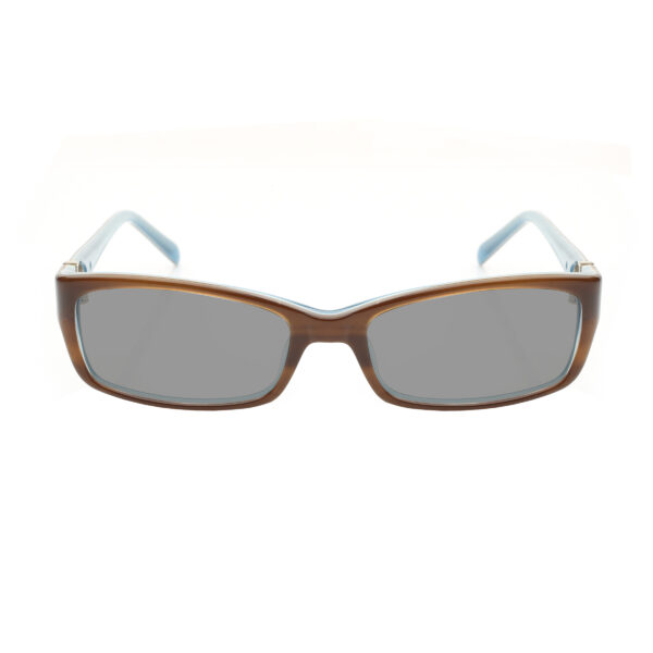 Valentino '00s Signature Brown & Blue Plastic Sunglasses - Image 2
