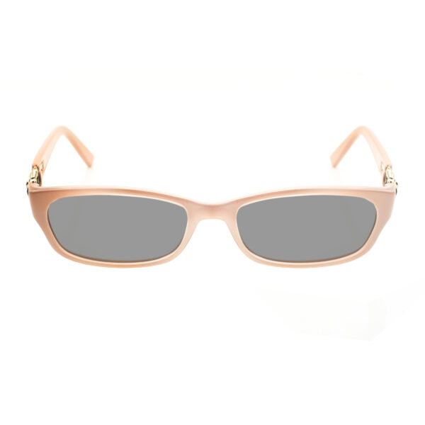 Valentino '00s Beige Bow Plastic Sunglasses with Black Lenses - Image 2