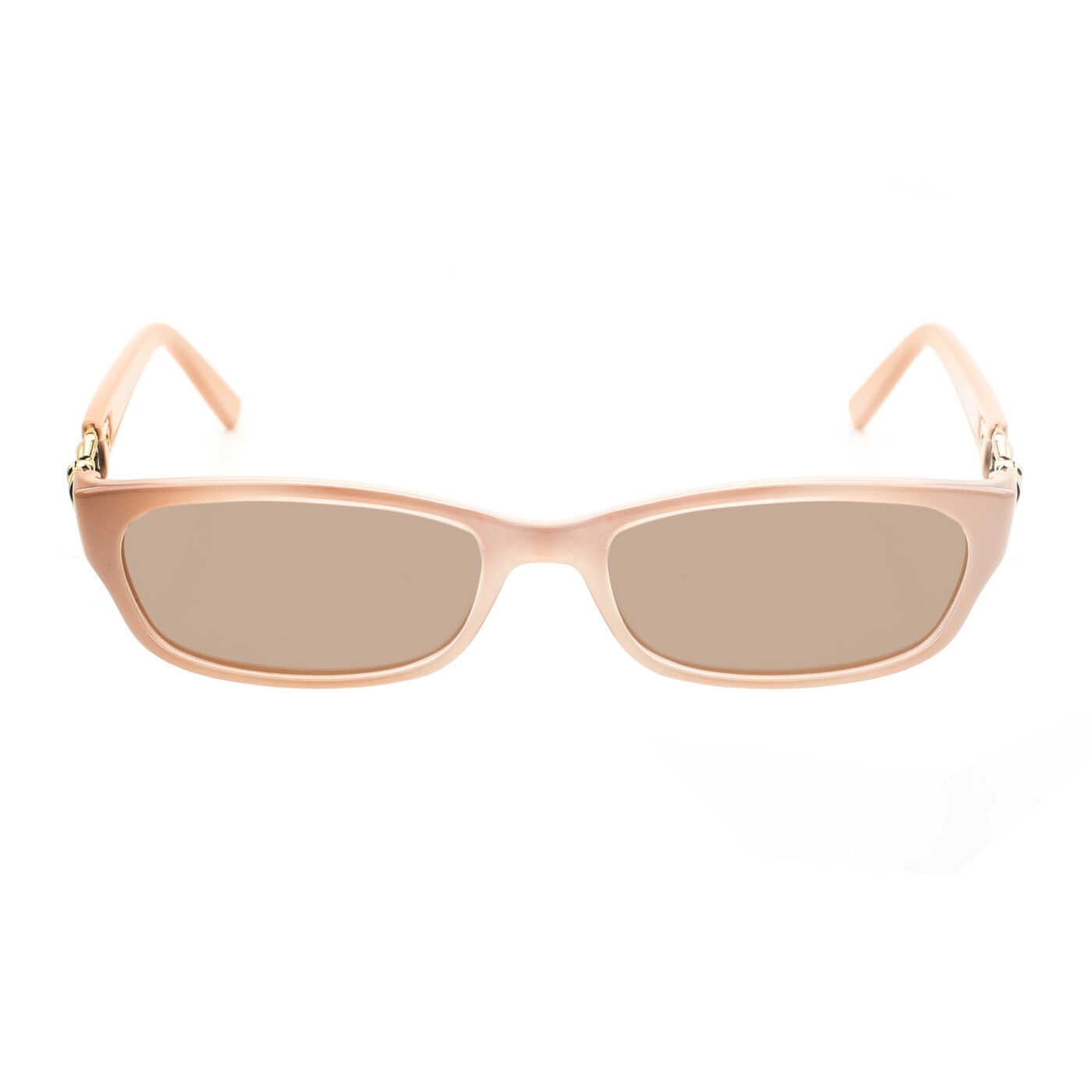 Valentino '00s Beige Bow Plastic Sunglasses with Brown Lenses - Image 2