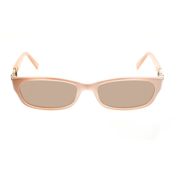 Valentino '00s Beige Bow Plastic Sunglasses with Brown Lenses - Image 2