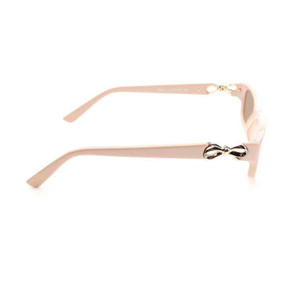 Valentino '00s Beige Bow Plastic Sunglasses with Brown Lenses - Image 3