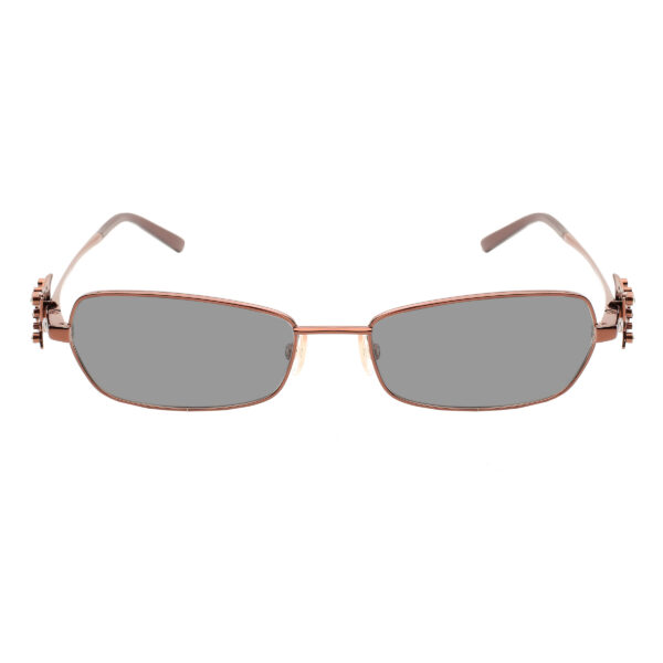 Valentino '90s Brass Crystal Butterfly Detail Sunglasses with Black Lenses - Image 2