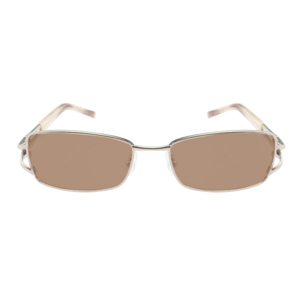 Valentino '90s Crystal Signature Baby Pink Frame Sunglasses with Brown Lenses - Image 2