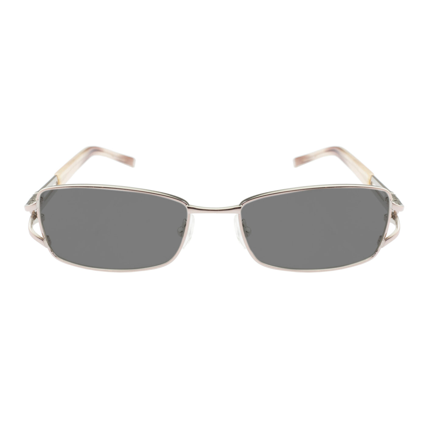 Valentino '90s Crystal Signature Baby Pink Frame Sunglasses with Black Lenses - Image 2