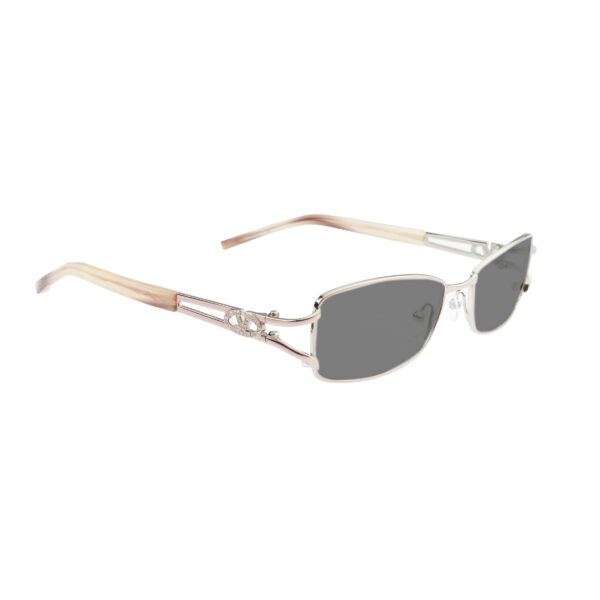 Valentino '90s Crystal Signature Baby Pink Frame Sunglasses with Black Lenses