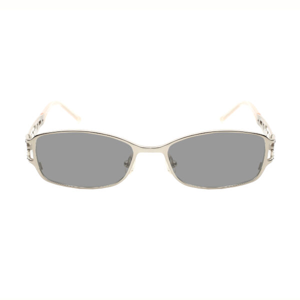 Valentino '90s Baby Pink Crystals Sunglasses with Black Lenses - Image 2