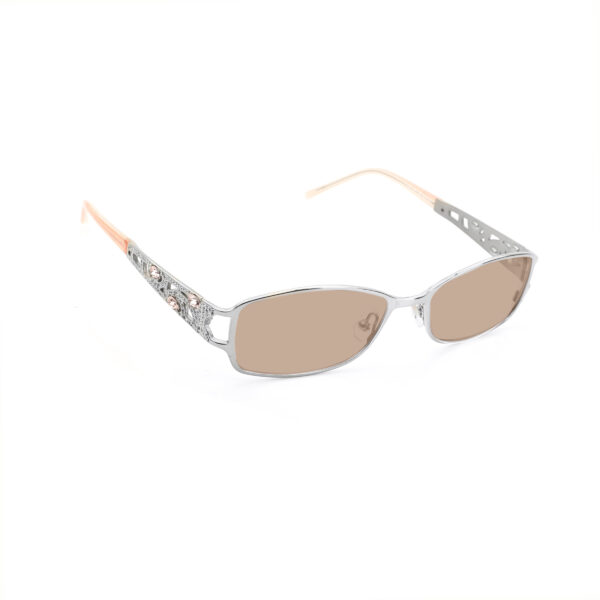 Valentino '90s Baby Pink Crystals Sunglasses with Brown Lenses