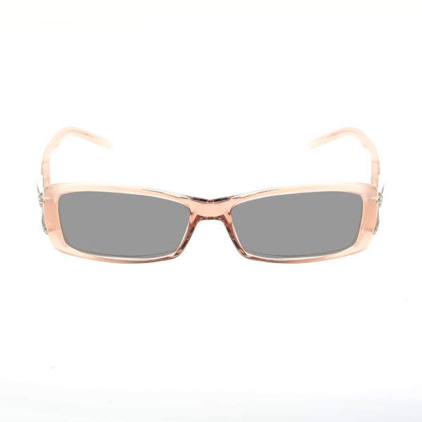Valentino '00s Powder Pink Crystal Bow Plastic Sunglasses with Black Lenses - Image 2