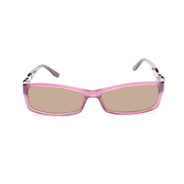 Valentino '00s Purple Bow Plastic Sunglasses with Brown Lenses - Image 2