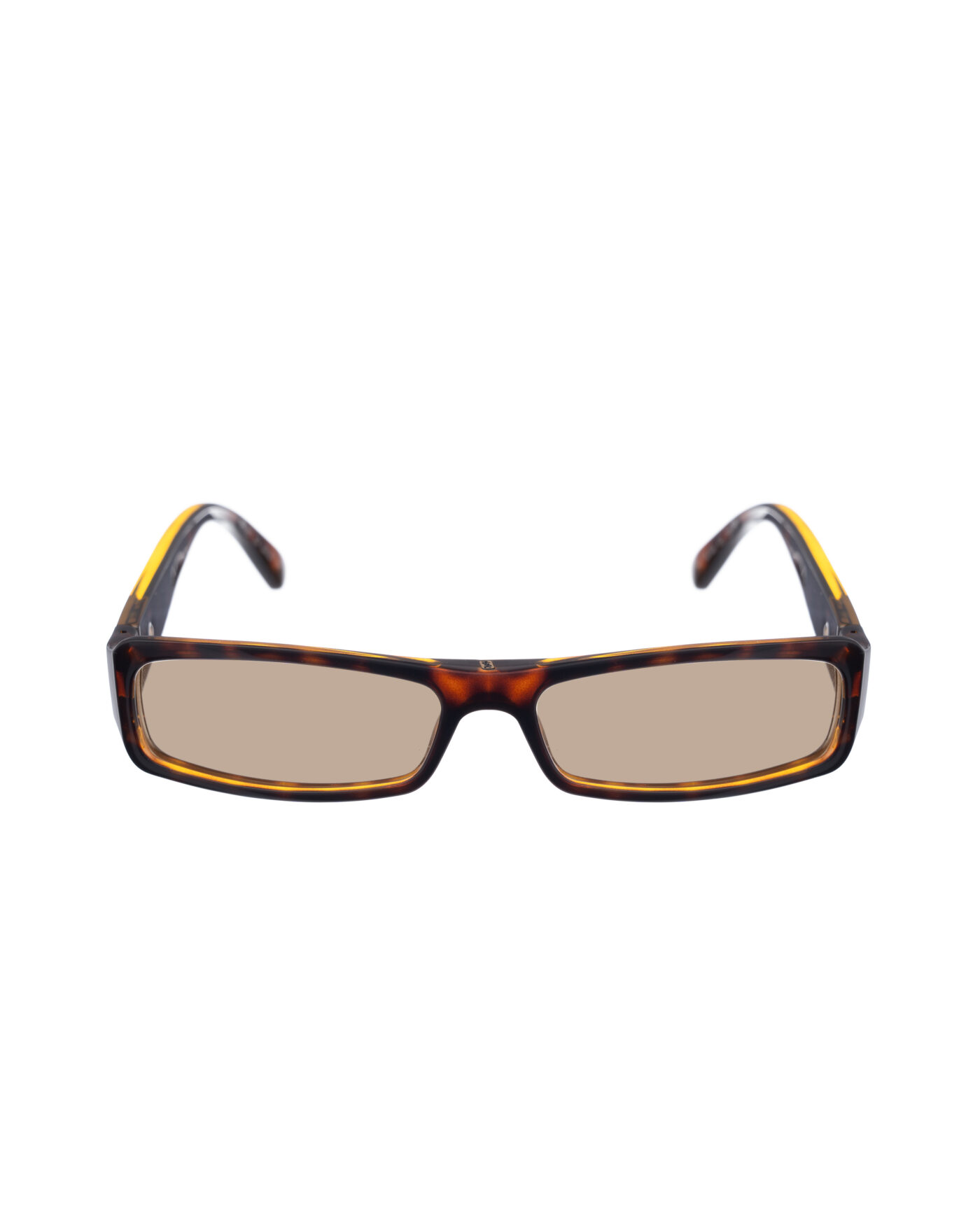 Yves Saint Laurent 00s Dark Havana Sunglasses with Silver Logo with Brown Lenses - Image 2