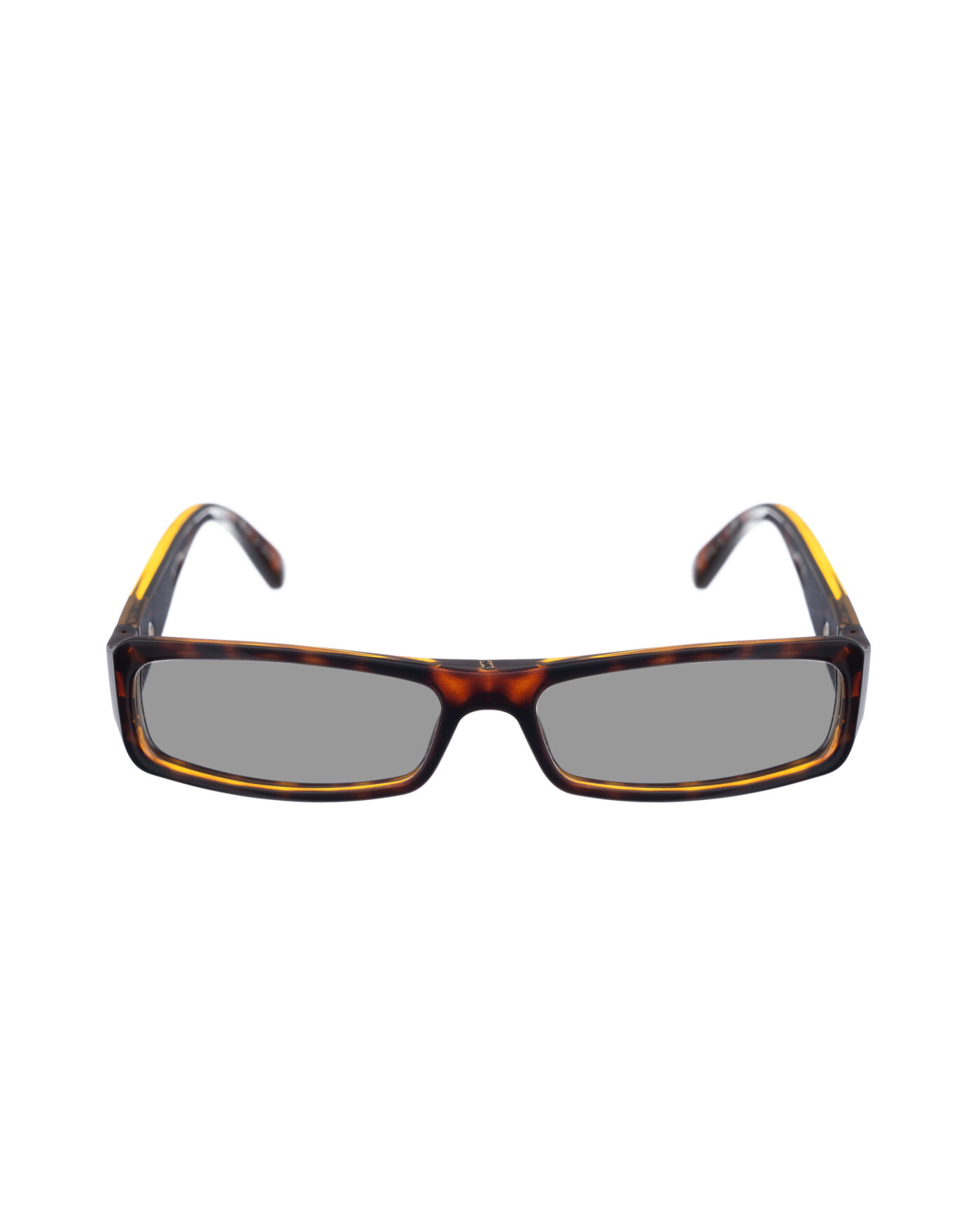 Yves Saint Laurent 00s Dark Havana Sunglasses with Silver Logo with Black Lenses - Image 2