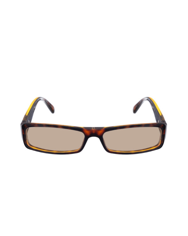 Yves Saint Laurent 00s Dark Havana Sunglasses with Silver Logo with Brown Lenses - Image 2