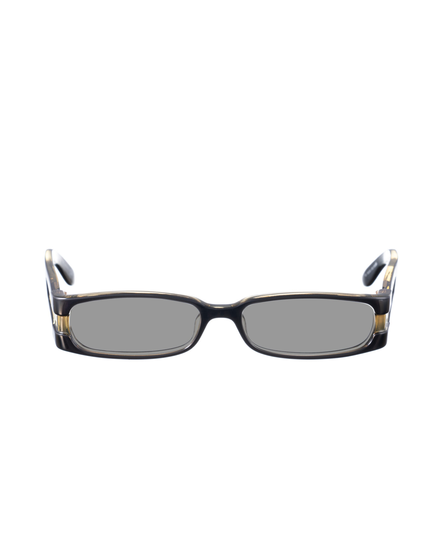 Yves Saint Laurent 00s Black Sunglasses with Transparent Elements with Black Lenses - Image 2