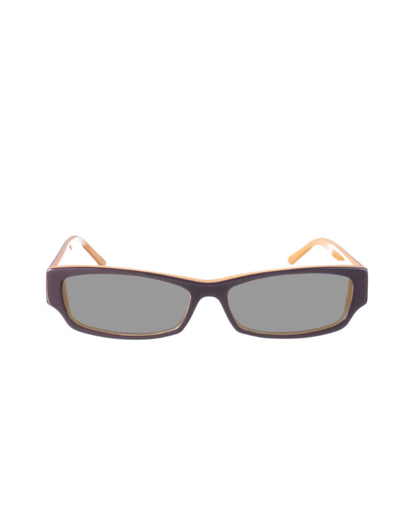 Yves Saint Laurent 00s Beige and Black Sunglasses with Gold Logo with Black Lenses - Image 2