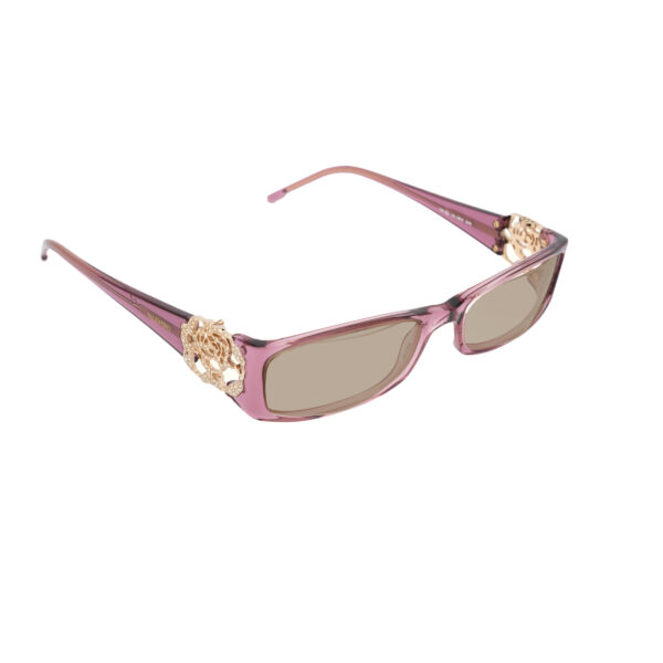 Valentino '00s Violet Rose with Gems Sunglasses with Brown Lenses