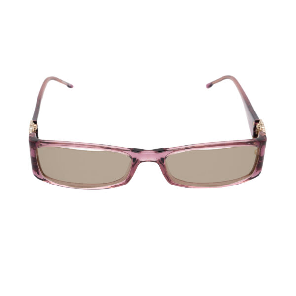 Valentino '00s Violet Rose with Gems Sunglasses with Brown Lenses - Image 2