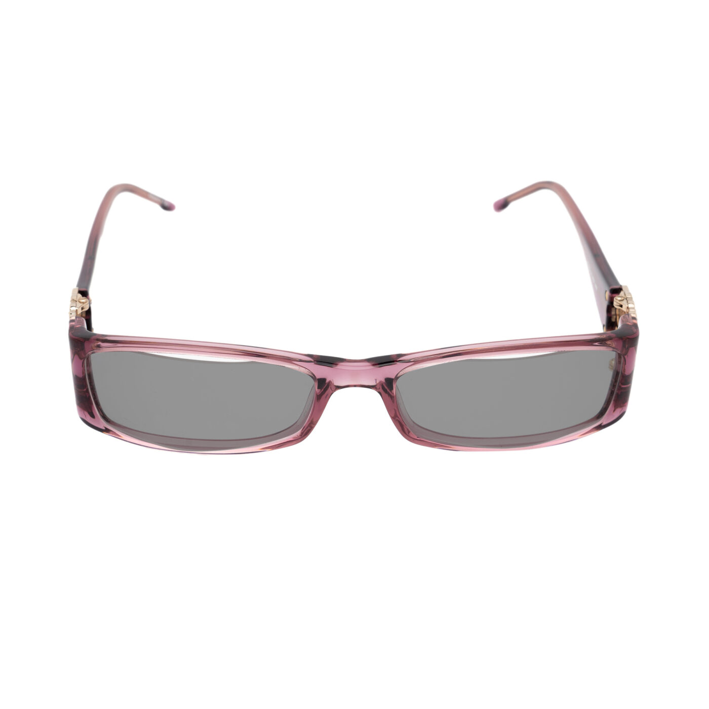 Valentino '00s Violet Rose with Gems Sunglasses with Black Lenses - Image 2