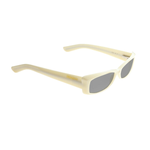Yves Saint Laurent '00 Cat-Eye Milky White Sunglasses with Black Lenses - Image 2