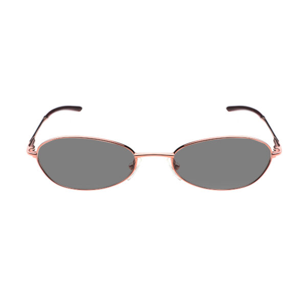 Yves Saint Laurent '90s Pink Oval Sunglasses with Black Lenses - Image 2